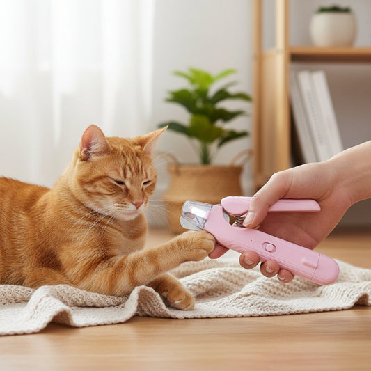 SafeTrim™ - 2-i-1 Kloklippare & Elektrisk Kloslip med LED-ljus