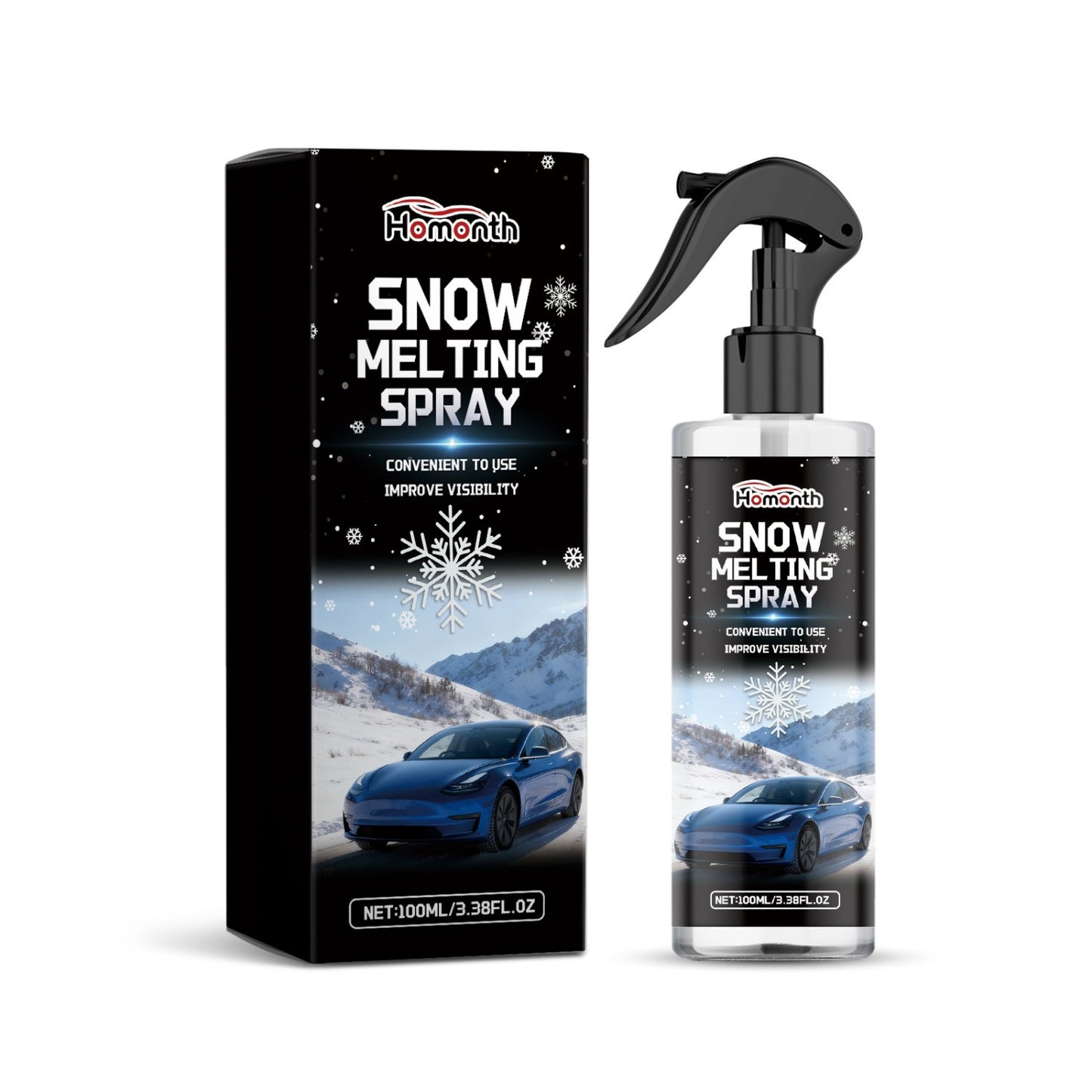 Snösmältande spray– snabb hjälp vid frost och is