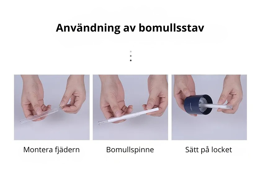 USB-luftfuktare med polymerdimma och LED-ljus Projektor