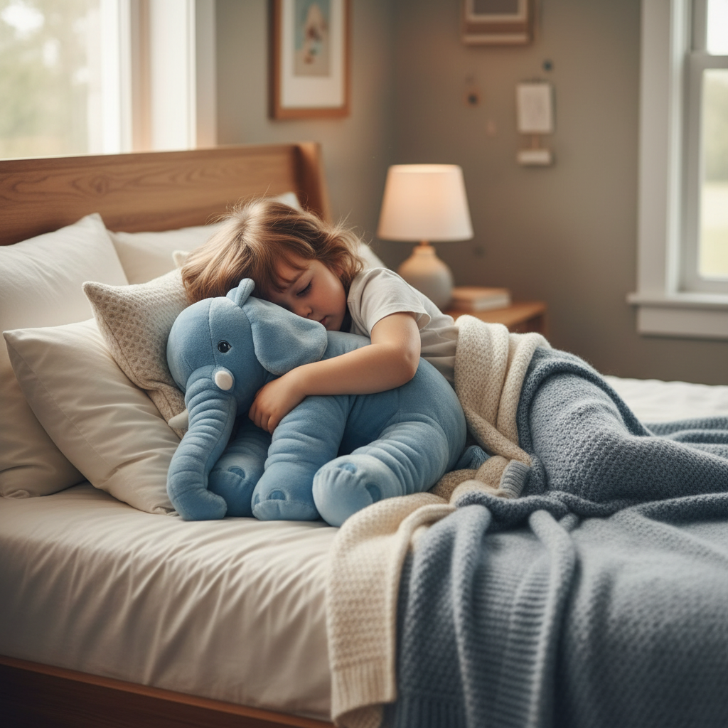 KramFanten™ – Mjuk Elefantkudde för Trygg Sömn