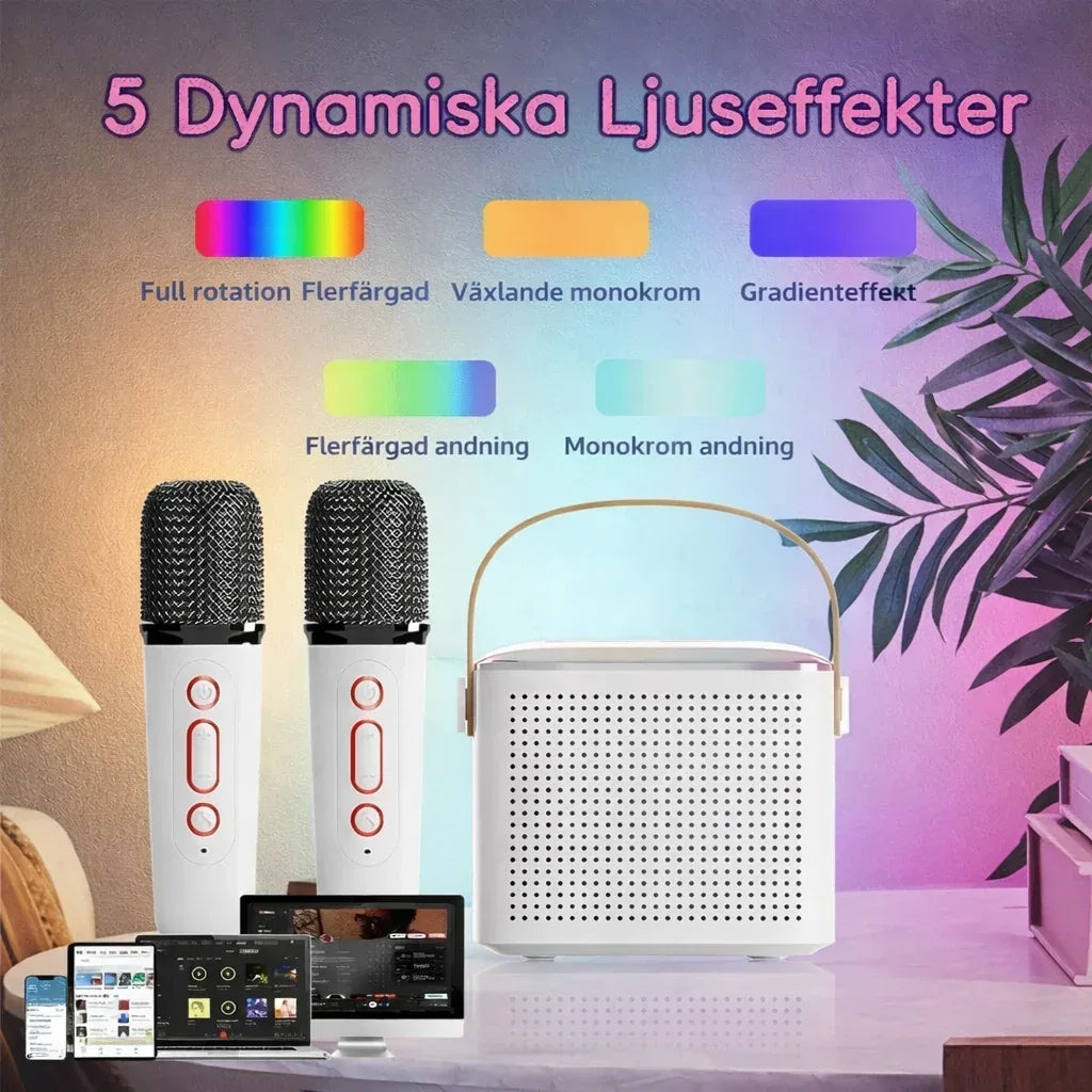 SingAlong™ Karaokehögtalare med Trådlösa Mikrofoner - ByKriboh