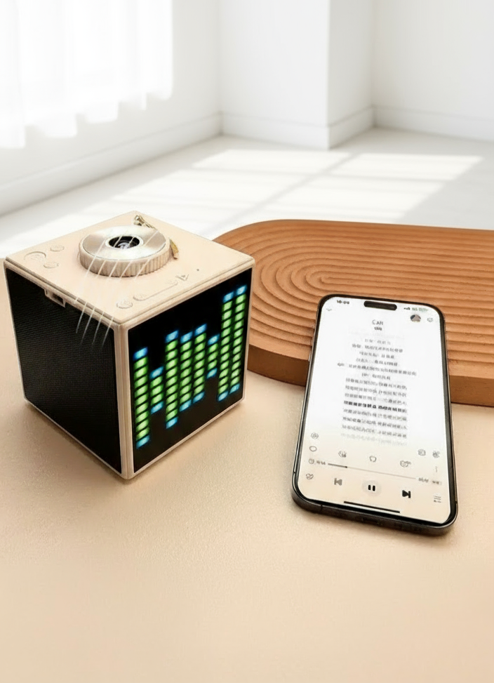 Multifunktionell Pickup Projection Lamp med Bluetooth & White Noise