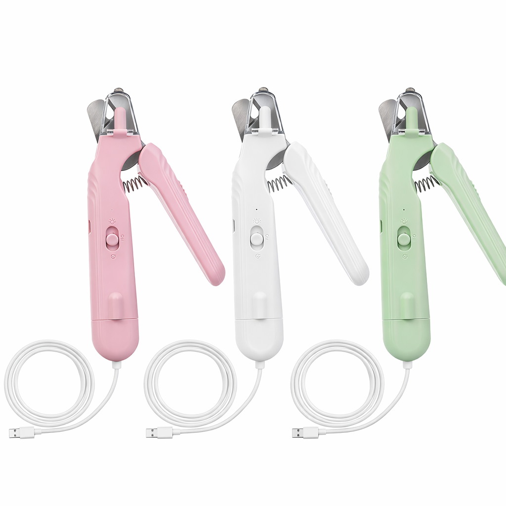 SafeTrim™ - 2-i-1 Kloklippare & Elektrisk Kloslip med LED-ljus