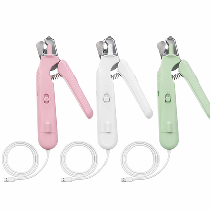 SafeTrim™ - 2-i-1 Kloklippare & Elektrisk Kloslip med LED-ljus