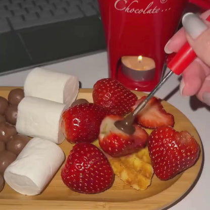 Keramisk mini-hotpot för choklad & dessert