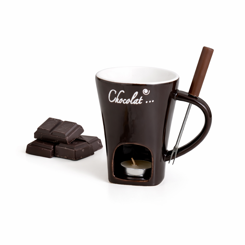 Keramisk mini-hotpot för choklad & dessert