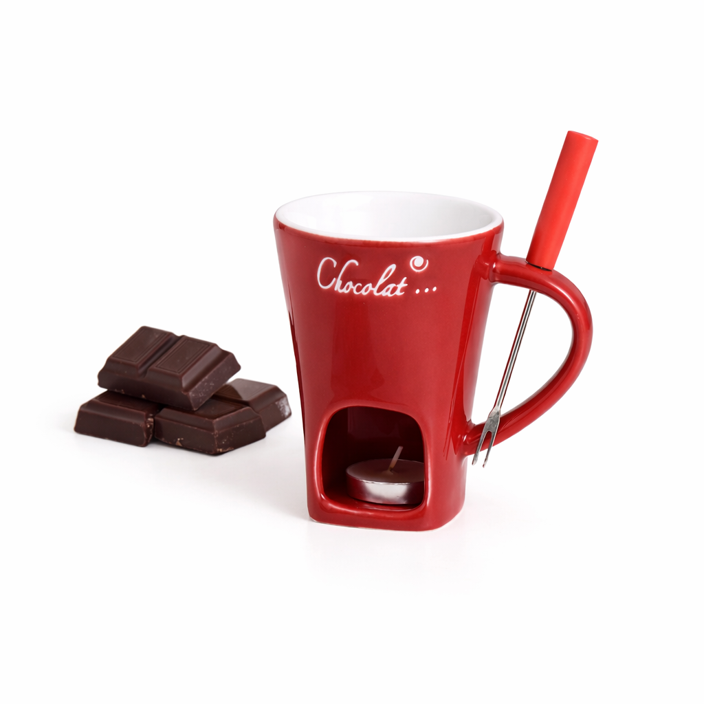 Keramisk mini-hotpot för choklad & dessert